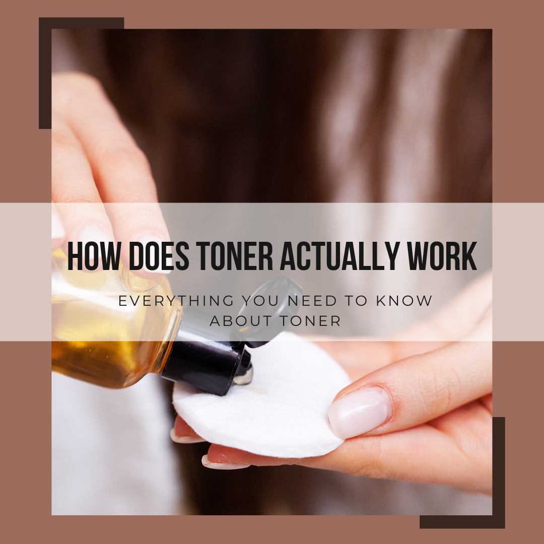 how does toner actually work featured image with a woman applying toner onto a cotton pad in the background