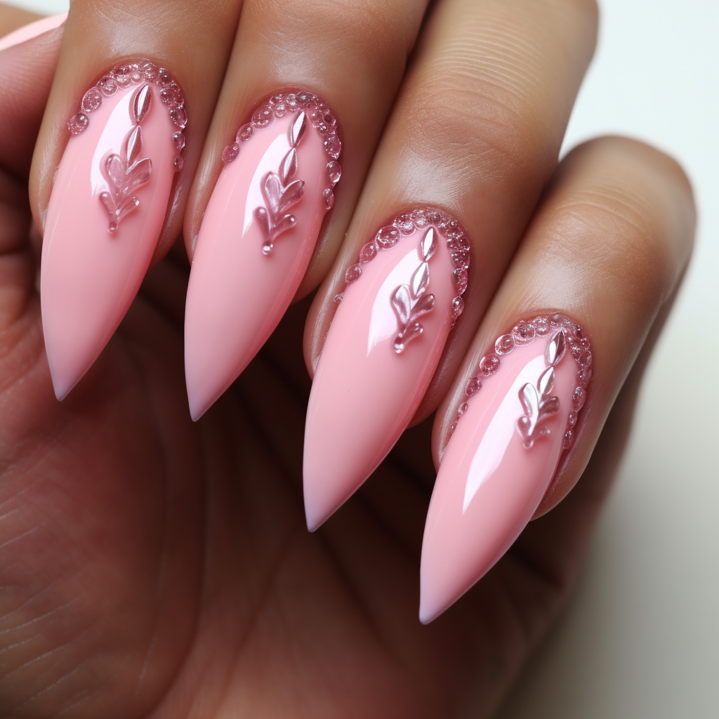 stilleto shaped nails